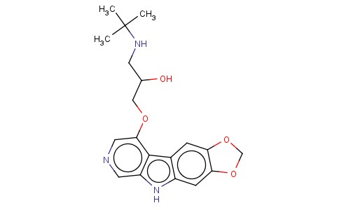 1-((1,1-DIMETHYL)AMINO)-3-(5H-1,3-DIOXOLO(4,5-F)PYRIDO(3,4-B)INDOL-9-Y LOXY)-2-PROPANOL